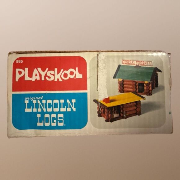 Vintage 1978 Lincoln Logs #887 General Store Post Office Pony Express 170+ Pcs - Picture 3 of 13
